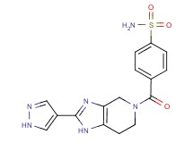 4-{[2-(1H-pyrazol-4-yl)-1,4,6,7-tetrahydro-5H-imidazo[4,5-c]pyridin-5-yl]carbonyl}benzenesulfonamide