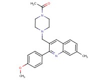 3-[(4-acetyl-1-piperazinyl)methyl]-2-(4-methoxyphenyl)-7-methylquinoline
