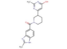 2-methyl-6-{1-[(2-methyl-1H-benzimidazol-5-yl)carbonyl]-3-piperidinyl}-4-pyrimidinol