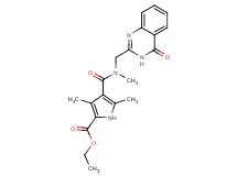 ethyl 3,5-dimethyl-4-({methyl[(4-oxo-3,4-dihydro-2-quinazolinyl)methyl]amino}carbonyl)-1H-pyrrole-2-carboxylate