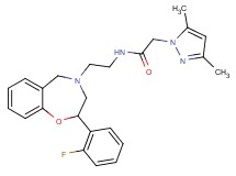 2-(3,5-dimethyl-1H-pyrazol-1-yl)-N-{2-[2-(2-fluorophenyl)-2,3-dihydro-1,4-benzoxazepin-4(5H)-yl]ethyl}acetamide