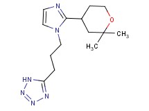 5-{3-[2-(2,2-dimethyltetrahydro-2H-pyran-4-yl)-1H-imidazol-1-yl]propyl}-1H-tetrazole