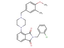 2-(2-chlorobenzyl)-4-[4-(4-methoxy-3-methylbenzyl)-1-piperazinyl]-1H-isoindole-1,3(2H)-dione