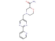 4-[(2-pyridin-2-ylpyrimidin-5-yl)methyl]morpholine-2-carboxamide