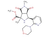methyl (1R*,3S*,3aR*,6aS*)-1,5-dimethyl-3-(2-morpholin-4-ylpyridin-3-yl)-4,6-dioxooctahydropyrrolo[3,4-c]pyrrole-1-carboxylate