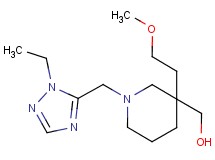 [1-[(1-ethyl-1H-1,2,4-triazol-5-yl)methyl]-3-(2-methoxyethyl)-3-piperidinyl]methanol