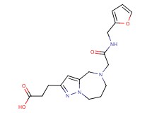3-(5-{2-[(2-furylmethyl)amino]-2-oxoethyl}-5,6,7,8-tetrahydro-4H-pyrazolo[1,5-a][1,4]diazepin-2-yl)propanoic acid