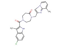 1-[(5-chloro-3-methyl-1H-indol-2-yl)carbonyl]-4-[(8-methylimidazo[1,2-a]pyridin-2-yl)methyl]-1,4-diazepan-5-one