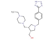 {(3R*,4S*)-4-[(4-ethylpiperazin-1-yl)methyl]-1-[4-(2H-tetrazol-5-yl)benzyl]pyrrolidin-3-yl}methanol