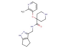 4-[(2-methyl-3-pyridinyl)oxy]-N-(1,4,5,6-tetrahydrocyclopenta[c]pyrazol-3-ylmethyl)-4-piperidinecarboxamide dihydrochloride