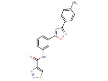 N-{3-[3-(4-methylphenyl)-1,2,4-oxadiazol-5-yl]phenyl}-1,2,3-thiadiazole-4-carboxamide