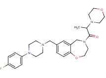 7-{[4-(4-fluorophenyl)-1-piperazinyl]methyl}-4-[2-(4-morpholinyl)propanoyl]-2,3,4,5-tetrahydro-1,4-benzoxazepine