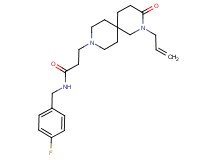 3-(2-allyl-3-oxo-2,9-diazaspiro[5.5]undec-9-yl)-N-(4-fluorobenzyl)propanamide