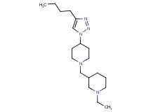 3-{[4-(4-butyl-1H-1,2,3-triazol-1-yl)piperidin-1-yl]methyl}-1-ethylpiperidine