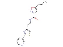 5-propyl-N-{2-[2-(3-pyridinyl)-1,3-thiazol-4-yl]ethyl}-3-isoxazolecarboxamide