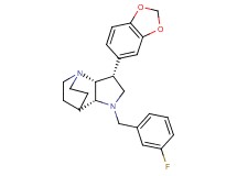 (3R*,3aR*,7aR*)-3-(1,3-benzodioxol-5-yl)-1-(3-fluorobenzyl)octahydro-4,7-ethanopyrrolo[3,2-b]pyridine