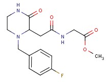 methyl N-{[1-(4-fluorobenzyl)-3-oxo-2-piperazinyl]acetyl}glycinate