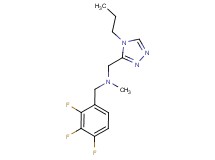 N-methyl-1-(4-propyl-4H-1,2,4-triazol-3-yl)-N-(2,3,4-trifluorobenzyl)methanamine