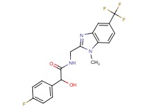 2-(4-fluorophenyl)-2-hydroxy-N-{[1-methyl-5-(trifluoromethyl)-1H-benzimidazol-2-yl]methyl}acetamide