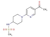 N-[1-(5-acetyl-2-pyridinyl)-4-piperidinyl]methanesulfonamide