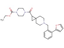 ethyl 4-({6-[2-(2-furyl)benzyl]-6-azaspiro[2.5]oct-1-yl}carbonyl)-1-piperazinecarboxylate
