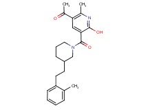1-[6-hydroxy-2-methyl-5-({3-[2-(2-methylphenyl)ethyl]-1-piperidinyl}carbonyl)-3-pyridinyl]ethanone