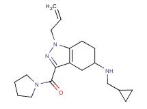 1-allyl-N-(cyclopropylmethyl)-3-(1-pyrrolidinylcarbonyl)-4,5,6,7-tetrahydro-1H-indazol-5-amine