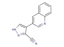 4-quinolin-3-yl-1H-pyrazole-3-carbonitrile