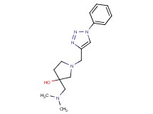 3-[(dimethylamino)methyl]-1-[(1-phenyl-1H-1,2,3-triazol-4-yl)methyl]pyrrolidin-3-ol