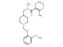 N-({1-[2-(2-methoxyphenyl)ethyl]-4-piperidinyl}methyl)-N,3-dimethyl-5,6-dihydro-1,4-dioxine-2-carboxamide