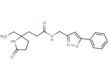3-(2-ethyl-5-oxo-2-pyrrolidinyl)-N-[(5-phenyl-3-isoxazolyl)methyl]propanamide