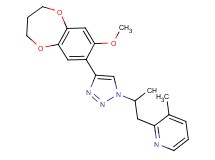 2-{2-[4-(8-methoxy-3,4-dihydro-2H-1,5-benzodioxepin-7-yl)-1H-1,2,3-triazol-1-yl]propyl}-3-methylpyridine