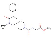methyl N-[(2-cyclopropyl-3-oxo-4-phenyl-2,9-diazaspiro[5.5]undec-9-yl)carbonyl]glycinate