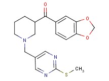 1,3-benzodioxol-5-yl(1-{[2-(methylthio)-5-pyrimidinyl]methyl}-3-piperidinyl)methanone