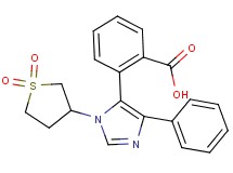 2-[1-(1,1-dioxidotetrahydro-3-thienyl)-4-phenyl-1H-imidazol-5-yl]benzoic acid