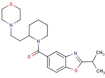 2-isopropyl-5-({2-[2-(4-morpholinyl)ethyl]-1-piperidinyl}carbonyl)-1,3-benzoxazole