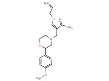 4-[(1-allyl-3-methyl-1H-pyrazol-4-yl)methyl]-2-(4-methoxyphenyl)morpholine