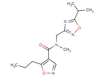 N-[(5-isopropyl-1,2,4-oxadiazol-3-yl)methyl]-N-methyl-5-propyl-4-isoxazolecarboxamide