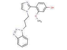 4-{1-[3-(1H-1,2,3-benzotriazol-1-yl)propyl]-1H-imidazol-2-yl}-3-methoxyphenol