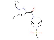 (1R*,5R*)-6-[(1-ethyl-5-methyl-1H-pyrazol-3-yl)carbonyl]-3-(methylsulfonyl)-3,6-diazabicyclo[3.2.2]nonane
