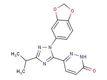 6-[1-(1,3-benzodioxol-5-yl)-3-isopropyl-1H-1,2,4-triazol-5-yl]pyridazin-3(2H)-one