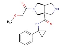 (3aR*,6aR*)-2-(methoxyacetyl)-N-(1-phenylcyclopropyl)hexahydropyrrolo[3,4-c]pyrrole-3a(1H)-carboxamide