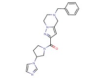 5-benzyl-2-{[3-(1H-imidazol-1-yl)pyrrolidin-1-yl]carbonyl}-4,5,6,7-tetrahydropyrazolo[1,5-a]pyrazine