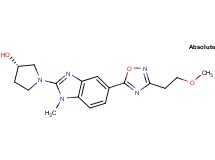 (3S)-1-{5-[3-(2-methoxyethyl)-1,2,4-oxadiazol-5-yl]-1-methyl-1H-benzimidazol-2-yl}-3-pyrrolidinol