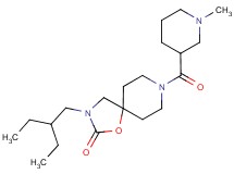 3-(2-ethylbutyl)-8-[(1-methylpiperidin-3-yl)carbonyl]-1-oxa-3,8-diazaspiro[4.5]decan-2-one