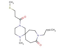 9-allyl-1-methyl-4-[3-(methylthio)propanoyl]-1,4,9-triazaspiro[5.6]dodecan-10-one