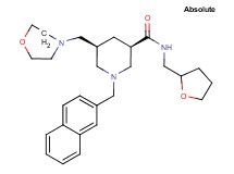(3R,5S)-5-(4-morpholinylmethyl)-1-(2-naphthylmethyl)-N-(tetrahydro-2-furanylmethyl)-3-piperidinecarboxamide