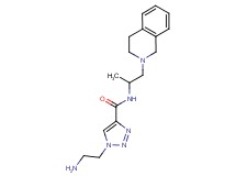 1-(2-aminoethyl)-N-[2-(3,4-dihydroisoquinolin-2(1H)-yl)-1-methylethyl]-1H-1,2,3-triazole-4-carboxamide