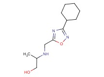 2-{[(3-cyclohexyl-1,2,4-oxadiazol-5-yl)methyl]amino}propan-1-ol