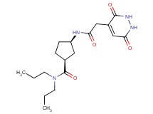 (1S*,3R*)-3-{[(3,6-dioxo-1,2,3,6-tetrahydro-4-pyridazinyl)acetyl]amino}-N,N-dipropylcyclopentanecarboxamide